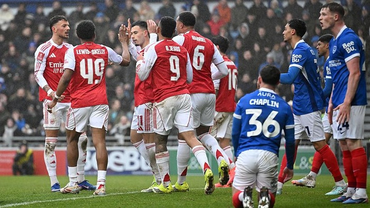 Arsenal Bungkam Portsmouth 4-1 di Piala FA, Arteta Akui Perlawanan Sengit