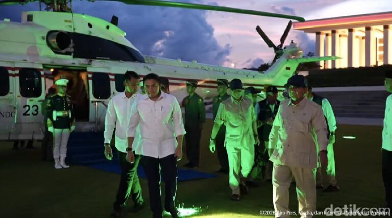 Presiden Prabowo Subianto Lakukan Kunjungan Perdana ke Ibu Kota Nusantara