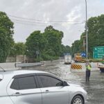 Genangan Air Masih Warnai Tol Sedyatmo Arah Bandara Soetta, Lalin Melambat Pagi Ini