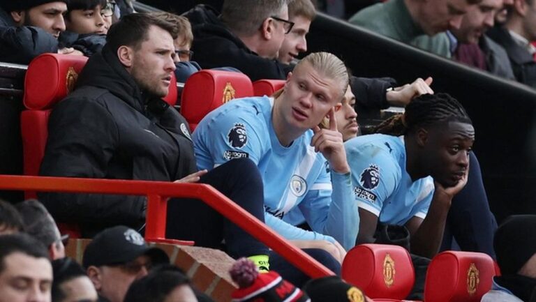 Erling Haaland Tampil Loyo di Derby Manchester, Man City Takluk 0-2 dari MU