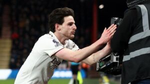 Dua Gol Declan Rice Lampiaskan Kekecewaan Usai Absen di Laga Arsenal vs Aston Villa